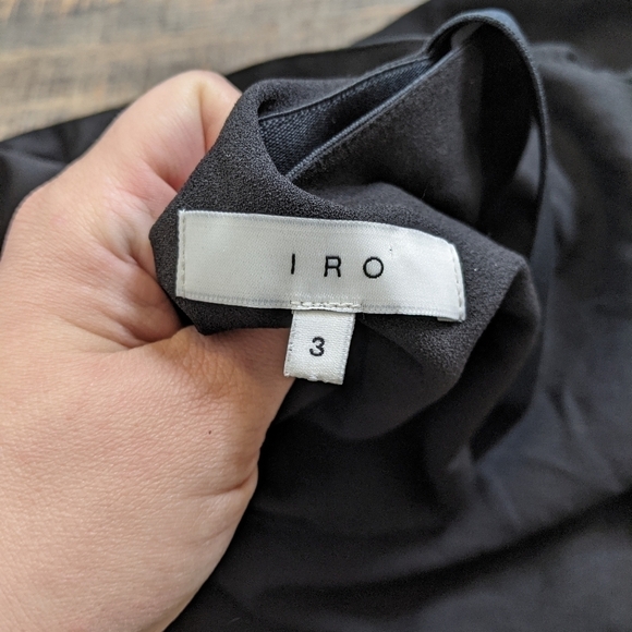 IRO Sloan black midi dress sleeveless - Picture 6 of 9